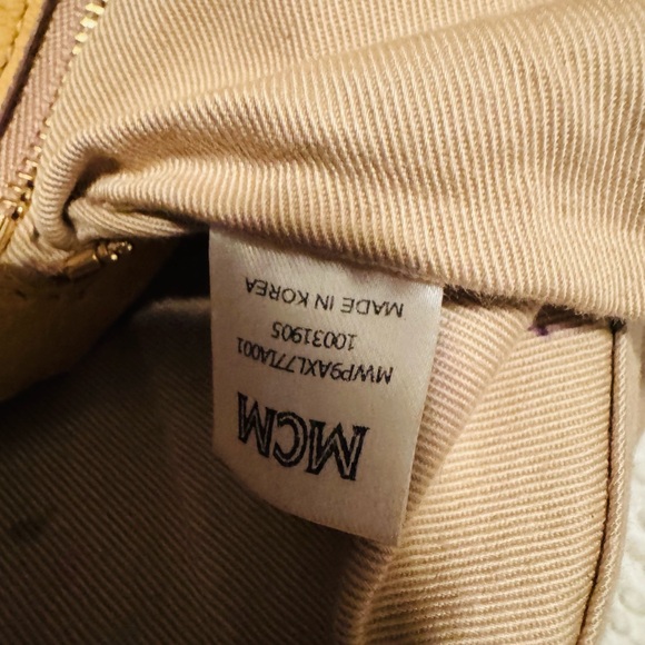 MCM Women's Gold and Cream Tote Bag - Picture 5 of 7